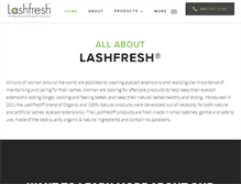 Tablet Screenshot of lashfresh.com